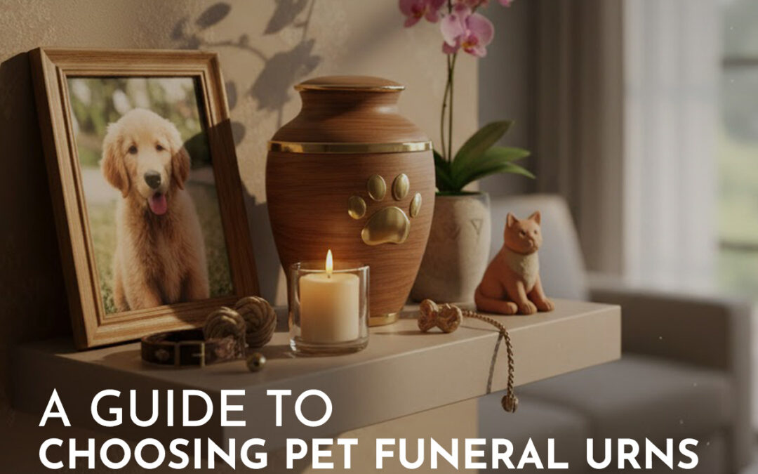 A guide to choosing Pet Funeral Urns and how to create a memorial corner at home.
