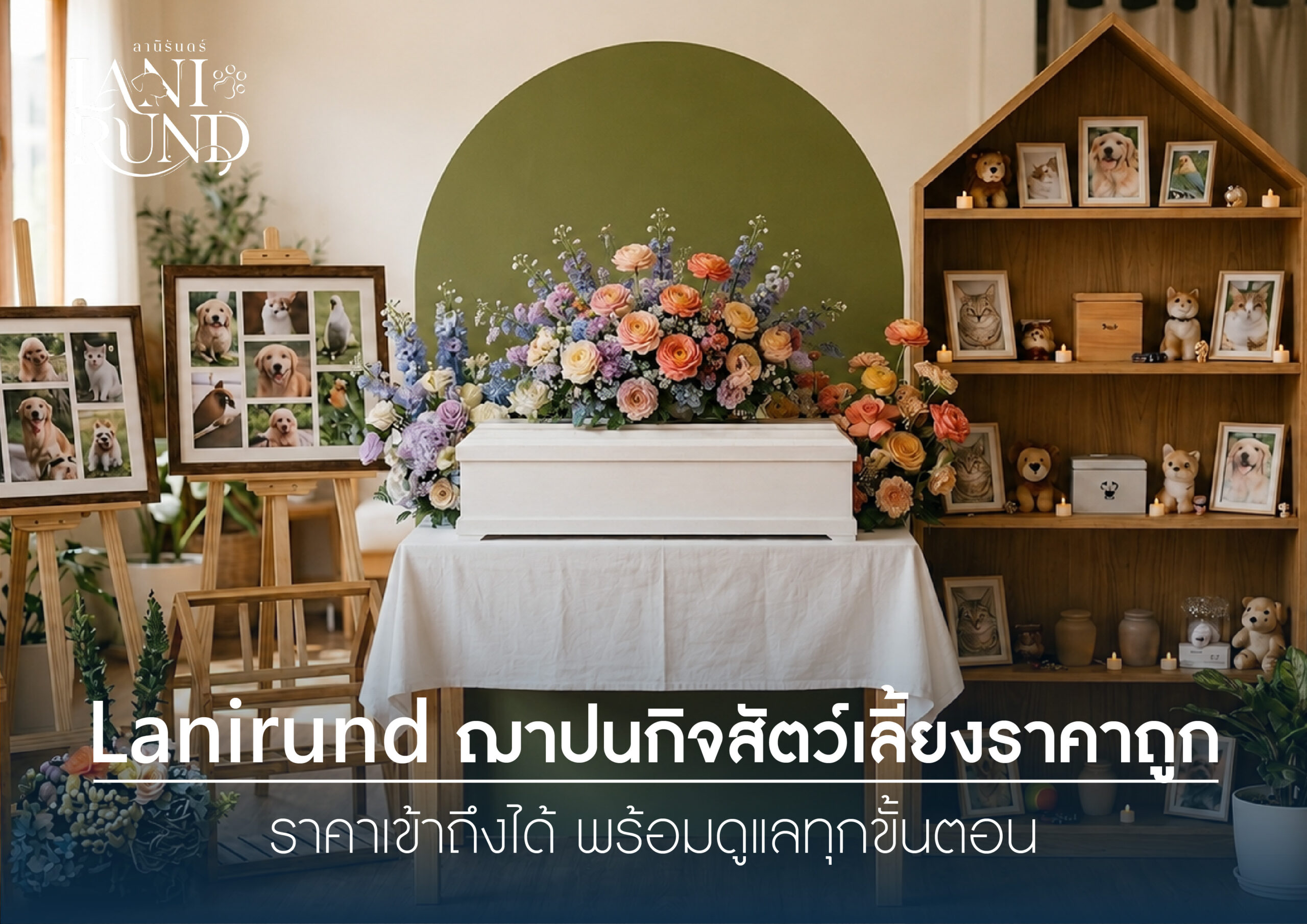 Lanirund ฌาปนกิจสัตว์เลี้ยงราคาถูก ราคาเข้าถึงได้ พร้อมดูแลทุกขั้นตอน