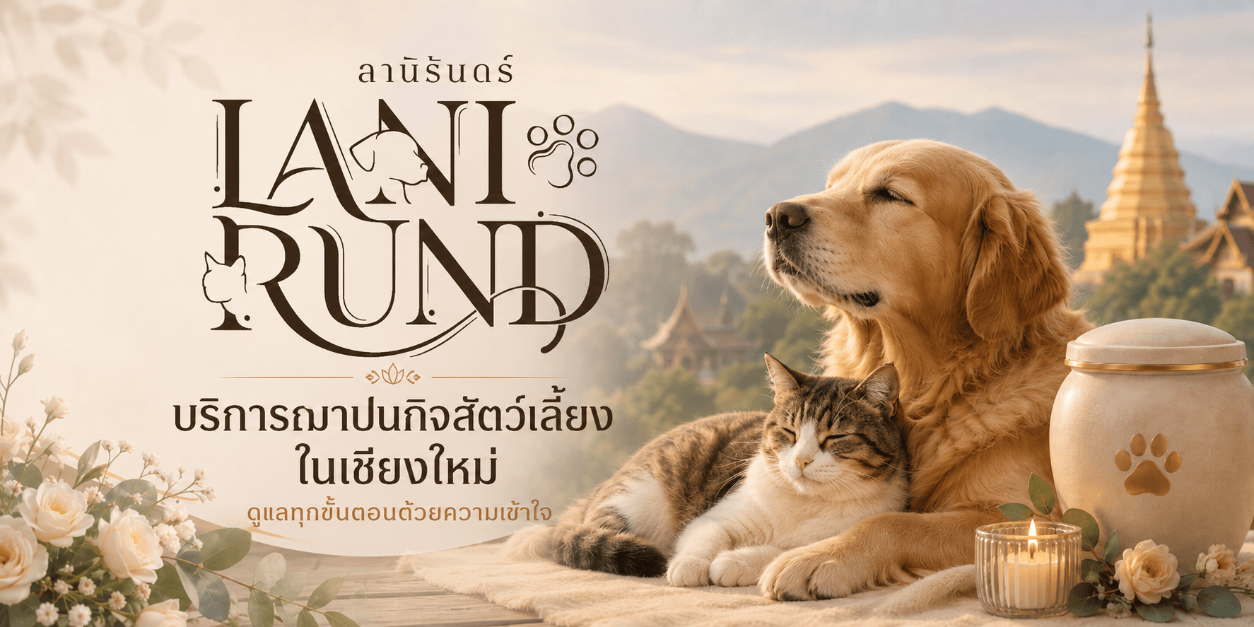 Lanirund บริการฌาปนกิจสัตว์เลี้ยงในเชียงใหม่ ดูแลทุกขั้นตอนด้วยความเข้าใจ