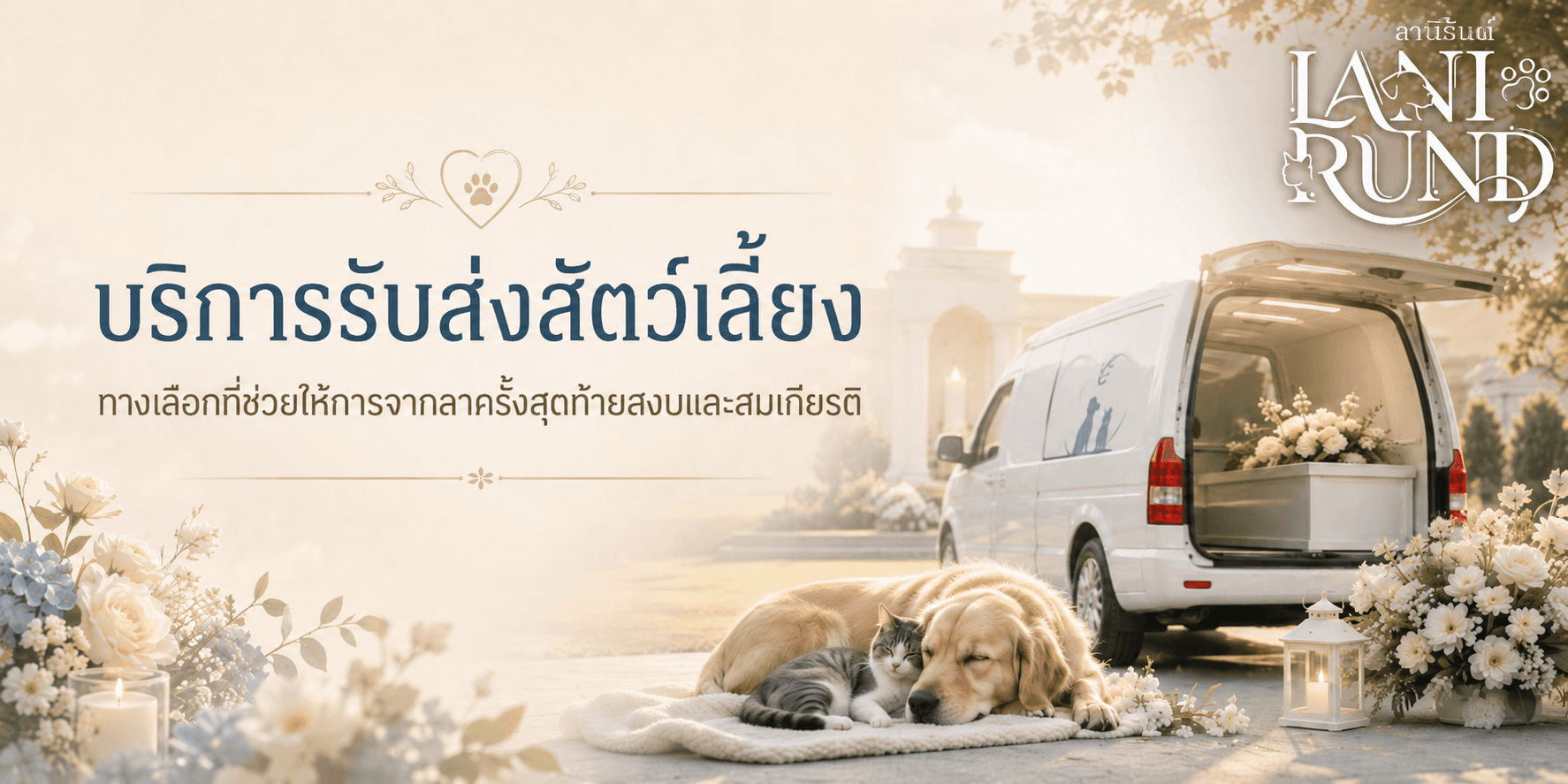 บริการรับส่งสัตว์เลี้ยง ทางเลือกที่ช่วยให้การจากลาครั้งสุดท้ายสงบและสมเกียรติ