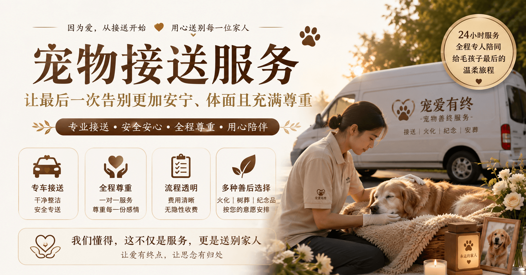 宠物接送服务：让最后一次告别更加安宁、体面且充满尊重