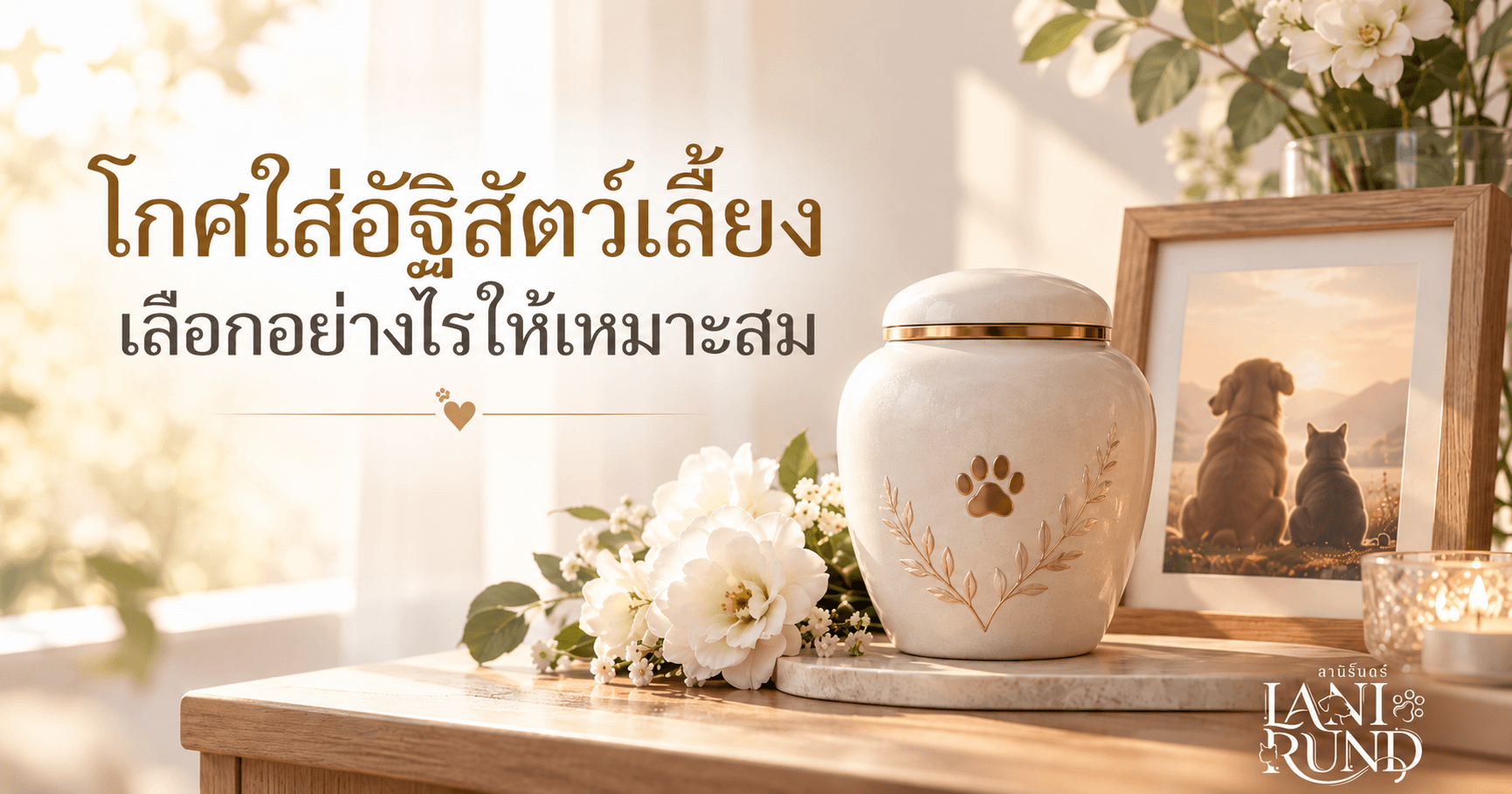 โกศใส่อัฐิสัตว์เลี้ยง เลือกอย่างไรให้เหมาะสม เพื่อเก็บความทรงจำของน้องตลอดไป